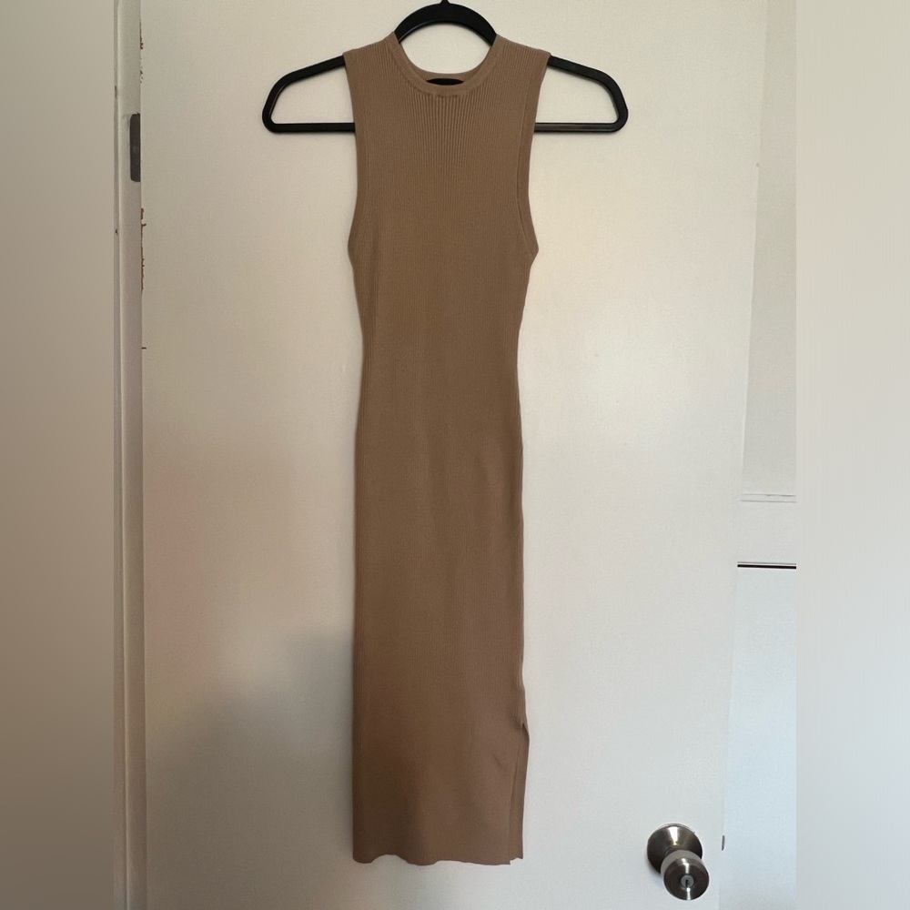 VICI Midi ribbed dress with side slit, small